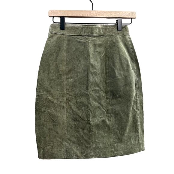 Global Identity Dresses & Skirts - Global Identity Green Leather Skirt Oktoberfest Size 5/6